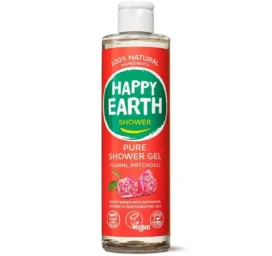 HAPPY EARTH 100% looduslik dušigeel Floral Patchuli, 300ml