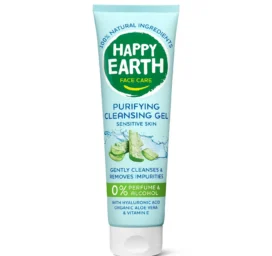 HAPPY EARTH Puhastav näopesugeel aloe veraga, 150 ml