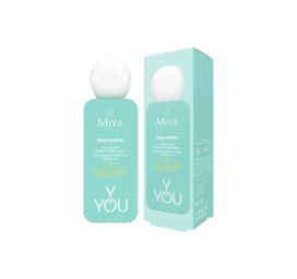 MIYA Y.YOU stay.matte matistav ja silendav tooniv näosprei tsingi ja rohelise tee hüdrolaadiga, 100ml