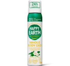 HAPPY EARTH 100% looduslik kogu keha deodorantsprei Jasmine Ho Wood lõhnaga, 100ml