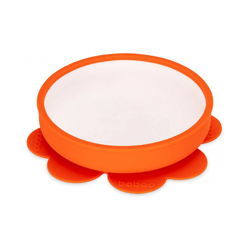 BABOO silikoonist kauss iminapaga, Oranž 6+ kuud - Image 2