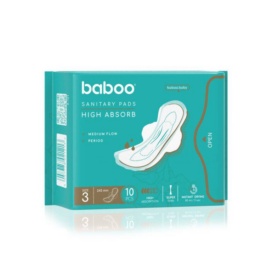 BABOO Üliõhukesed kõrge imavusega hügieenisidemed Regular Flow, 10tk