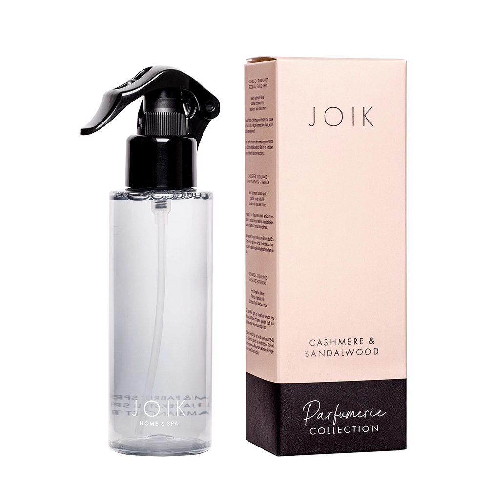 JOIK Veepõhine ruumi- ja tekstiilisprei Cashmere & Sandalwood, 150 ml