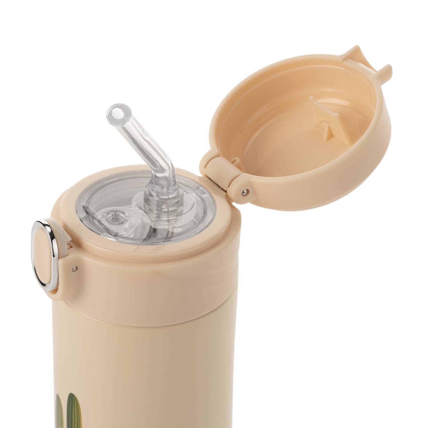 REER Integreeritud kõrrega joogipudel lastele Beež, 350ml - Pilt 5