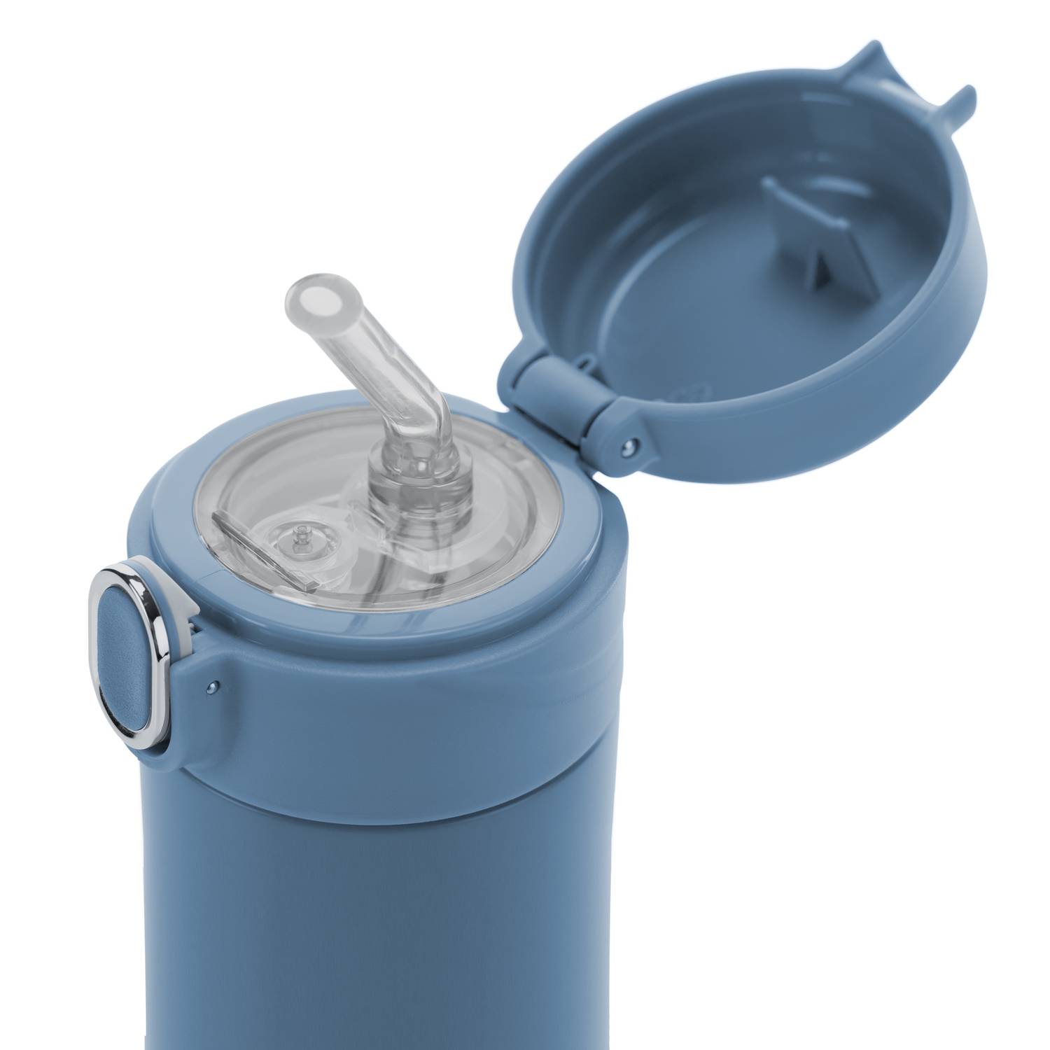 REER Integreeritud kõrrega joogipudel lastele Sinine, 350ml - Pilt 3