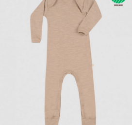 DILLING 100% meriinovilla kombinesoon toon BEIGE MELANGE, erinevas suuruses - 86