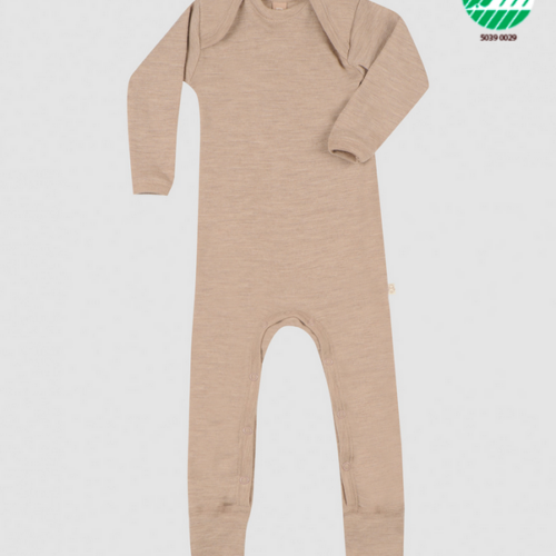 DILLING 100% meriinovilla kombinesoon toon BEIGE MELANGE, erinevas suuruses - 74