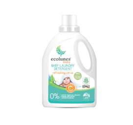 ECOLUNES Friendly Organic värskendav tsitruselõhnaga riidepesuvahend beebidele, 1000 ml