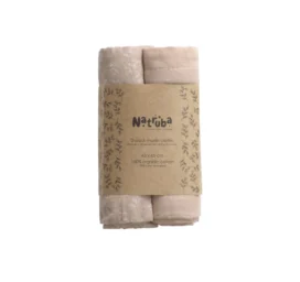 NATRUBA ülipehmed orgaanilisest puuvillast muslintekid 2 tk pakis toon Powder, 65*65 cm