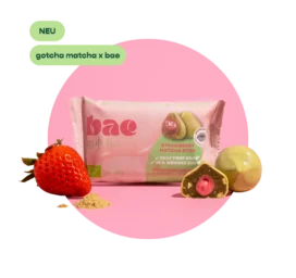 BAE Orgaanilised matcha-datliampsud maasikakreemi ja Šveitsi šokolaadiga Strawberry Matcha, 2x20g