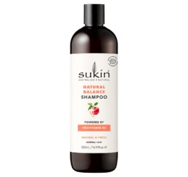 SUKIN Natural Balance õunalõhnaline šampoon provitamiin B5-ga, 500 ml