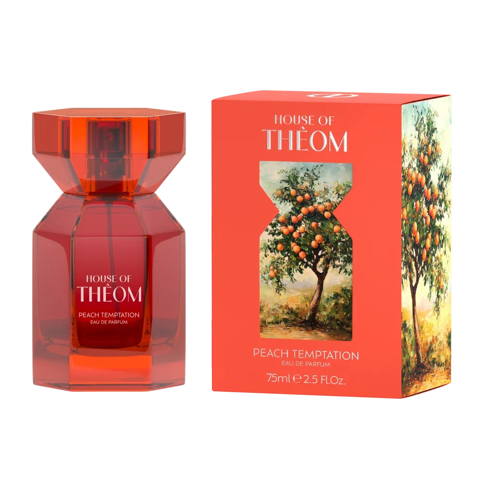 HOUSE OF THEOM Peach Temptation parfüümvesi mandariini, mustsõstra ja vanilli nootidega, 75ml
