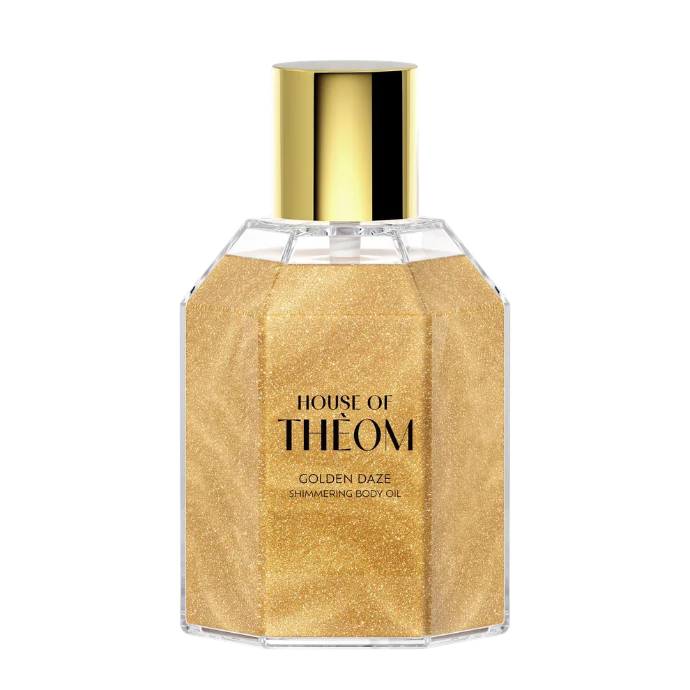 HOUSE OF THEOM Golden Daze säraosakestega kehaõli mandli- ja viinamarjaseemneõliga, 80ml