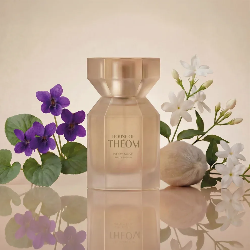 HOUSE OF THEOM Ivory Muse parfüümvesi õuna, jasmiini ja muskuse nootidega, 75ml - Pilt 2