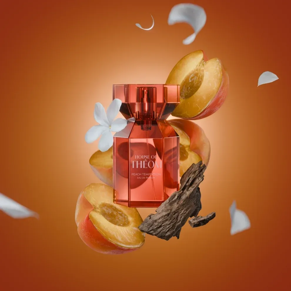 HOUSE OF THEOM Peach Temptation parfüümvesi mandariini, mustsõstra ja vanilli nootidega, 75ml - Pilt 3