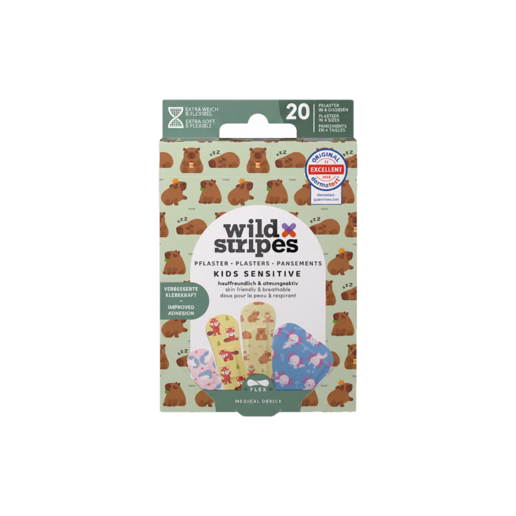WILD STRIPES Kids Viral Cuties hüpoallergeensed ja nahasõbralikud plaastrid, 20tk