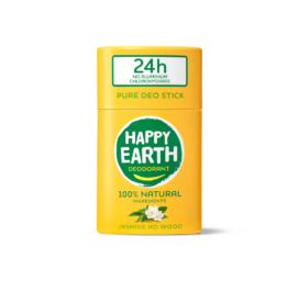 HAPPY EARTH 100% Natural tahke deodorant jasmiini ja Ho Wood lõhnaga, 40g