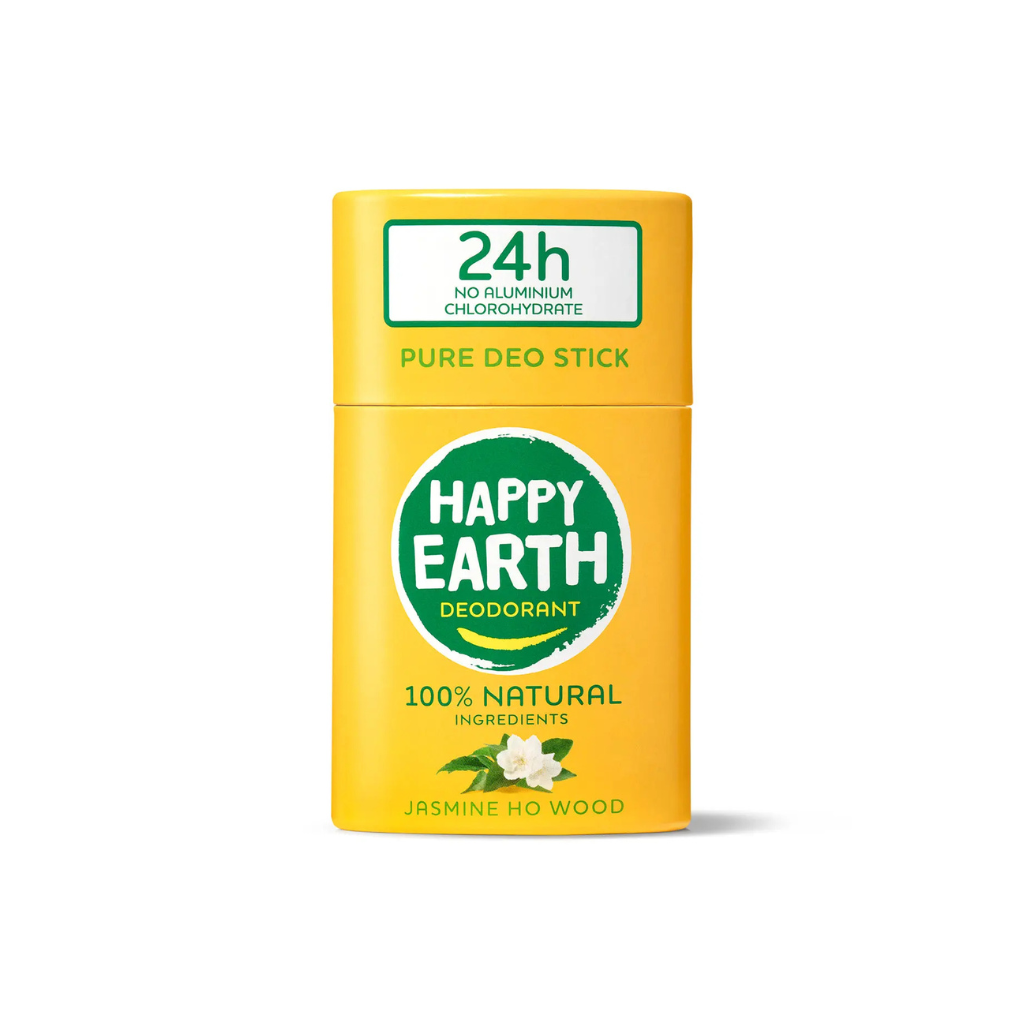 HAPPY EARTH 100% Natural tahke deodorant jasmiini ja Ho Wood lõhnaga, 40g