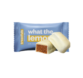 TREATFULS Valge šokolaadi ja sidrunikoogi batoon What the Lemon, 2 × 20 g
