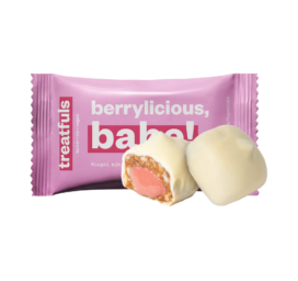 TREATFULS Valge šokolaadi batoon vaarikatäidisega Berrylicious Babe, 2 × 20 g