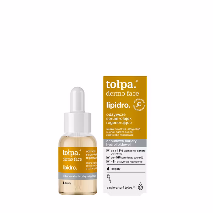 TOŁPA Lipidro toitev ja taastav seerumõli kuivale ja tundlikule nahale, 30 ml
