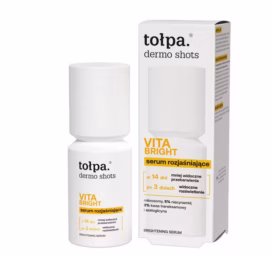 TOŁPA Dermo Shots VITA BRIGHT kirgastav seerum pigmendilaikudele E-vitamiini ja 5% niatsiinamiidiga, 50 ml