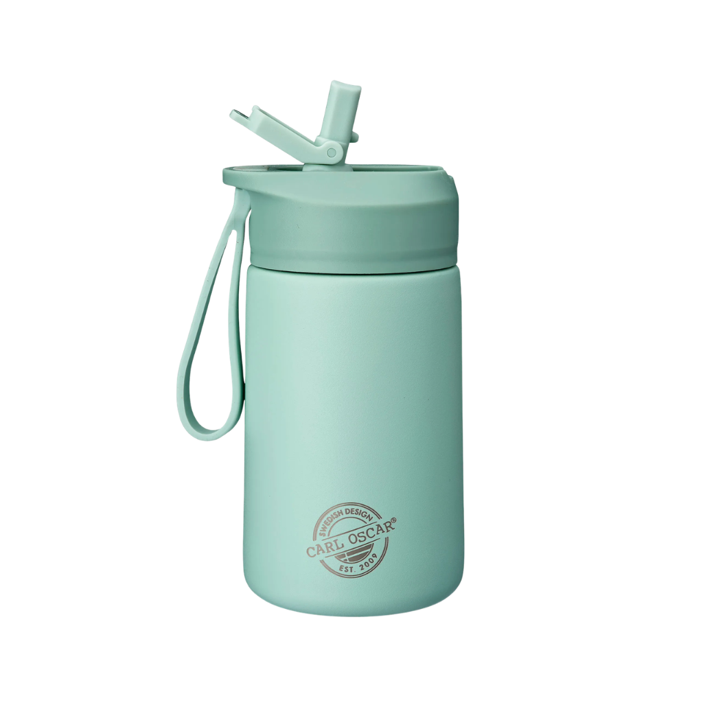 CARL OSCAR STEELish HydraFlip roostevabast terasest joogipudel Roheline, 400ml