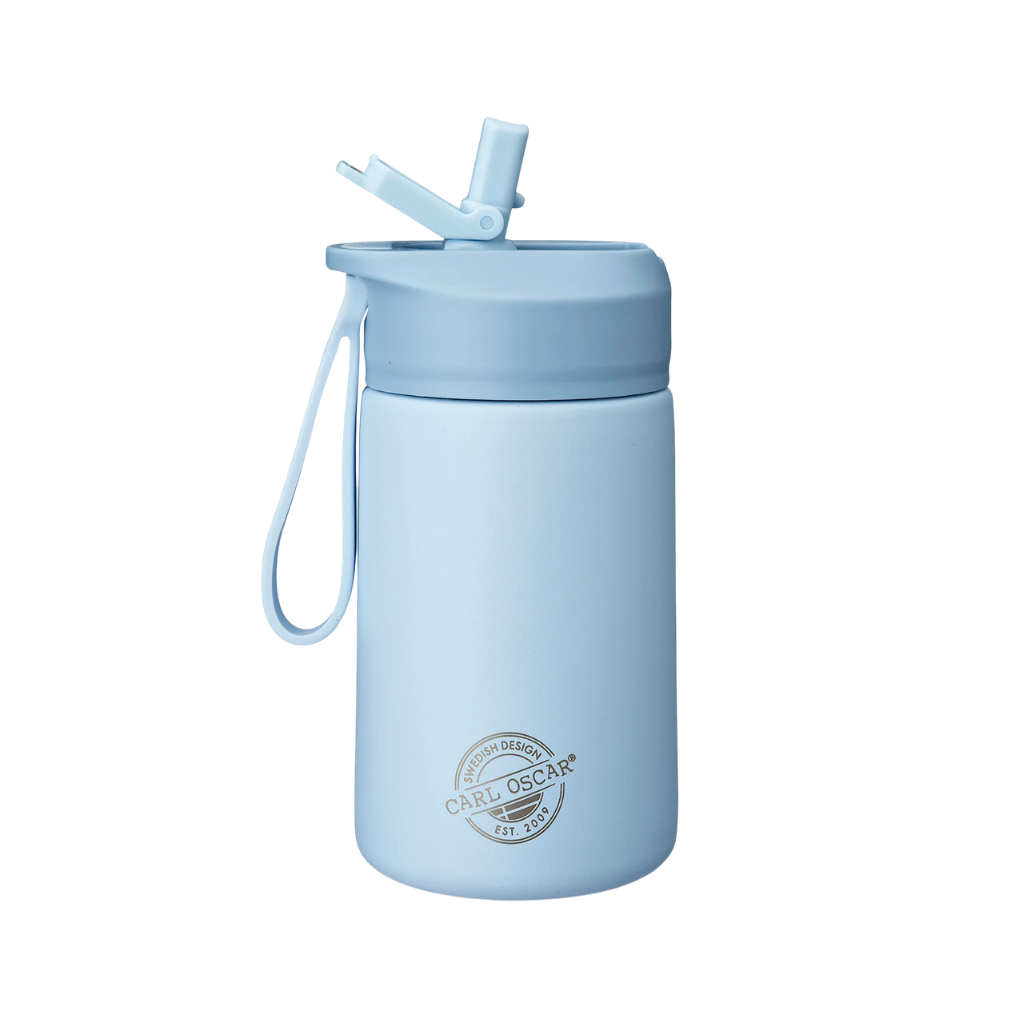 CARL OSCAR STEELish HydraFlip roostevabast terasest joogipudel Sinine, 400ml