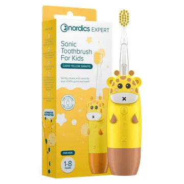 NORDICS Elektriline hambahari lastele YELLOW GIRAFFE, 1–8 a