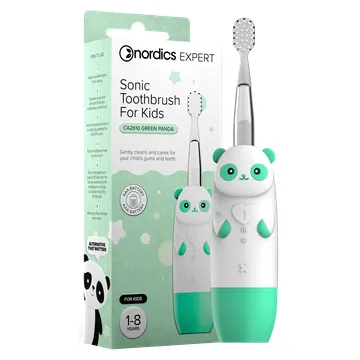 NORDICS Elektriline hambahari lastele GREEN PANDA, 1–8 a
