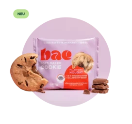 BAE Küpsetatud vegan küpsised nougetkreemi täidisega Nougat, 45g