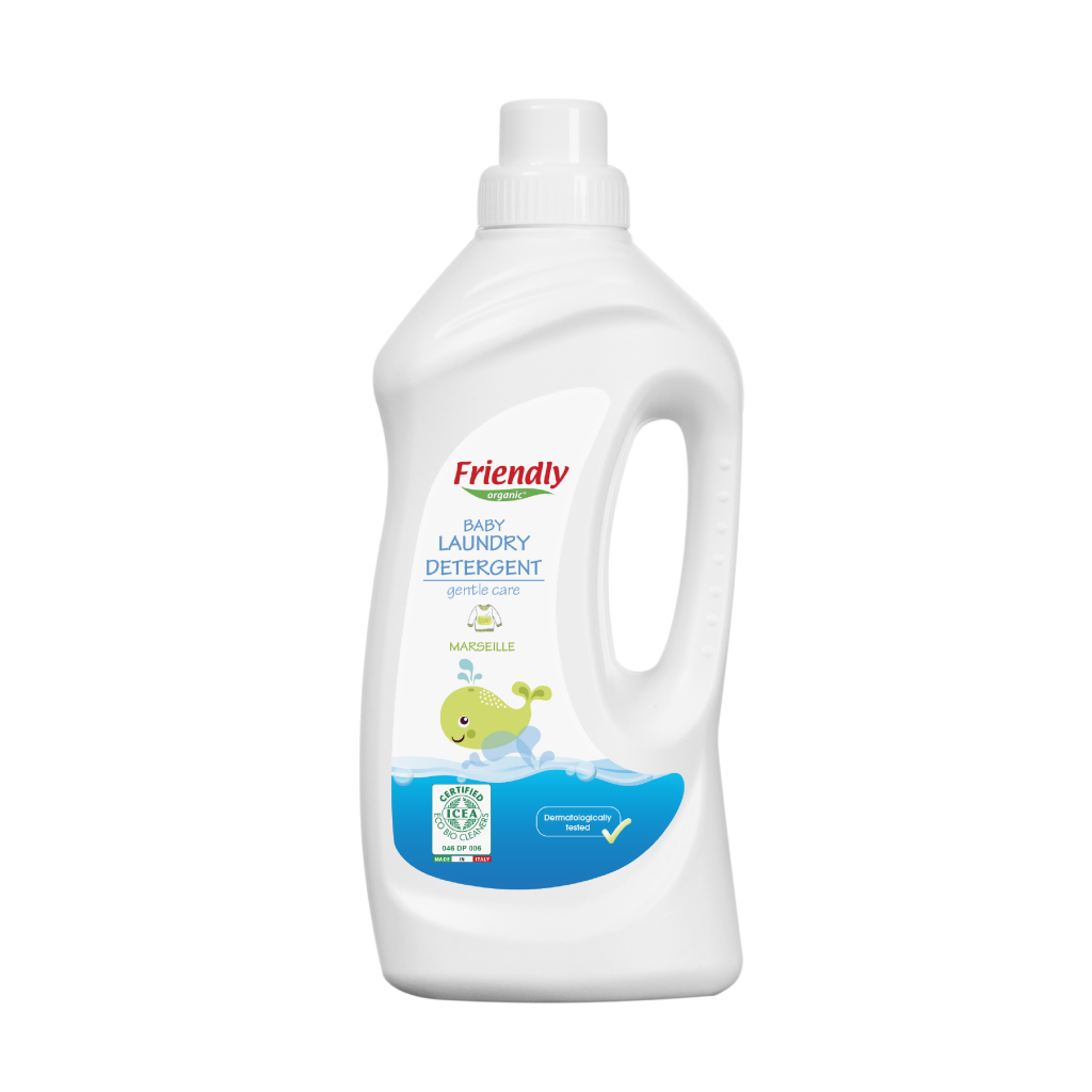 FRIENDLY ORGANIC Looduslik riidepesugeel Marseille seebi lõhnaga, 1000 ml